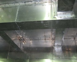 I-beam Magnetic Shield Wrap Magnetic shielding installed around structural I-beams in main electrical room.