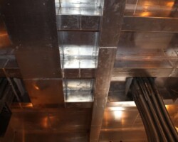 Electrical Distribution Room Magnetic Shield Magnetic shielding installed in electrical distribution room.